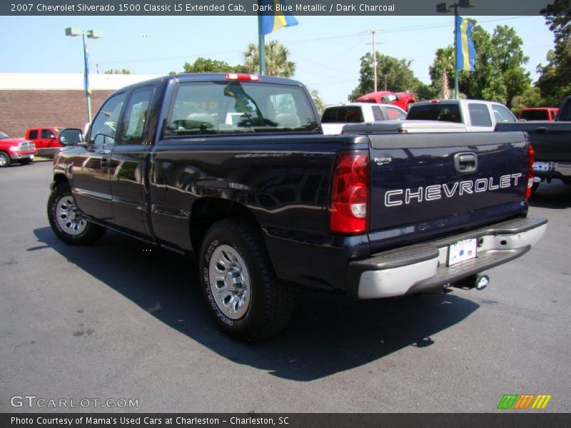 Dark Blue Metallic / Dark Charcoal 2007 Chevrolet Silverado 1500 Classic LS Extended Cab