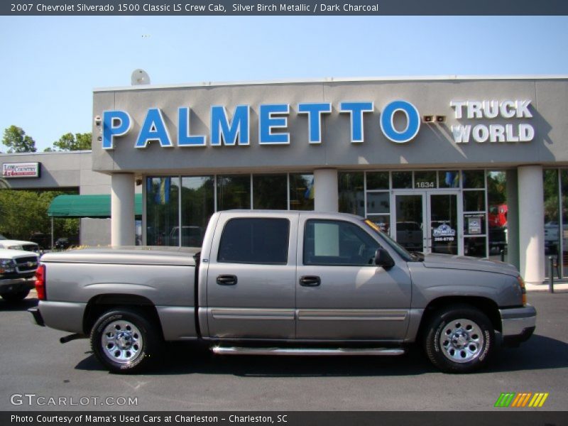 Silver Birch Metallic / Dark Charcoal 2007 Chevrolet Silverado 1500 Classic LS Crew Cab