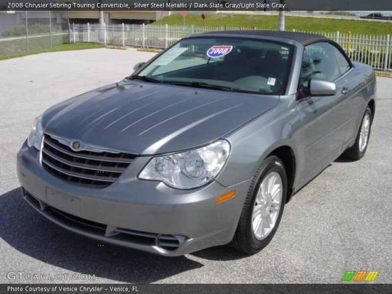 Silver Steel Metallic / Dark Slate Gray/Light Slate Gray 2008 Chrysler Sebring Touring Convertible