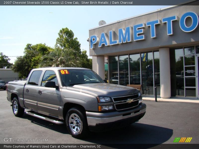 Silver Birch Metallic / Dark Charcoal 2007 Chevrolet Silverado 1500 Classic LS Crew Cab