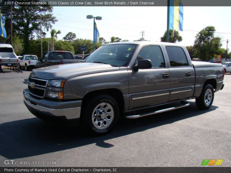 Silver Birch Metallic / Dark Charcoal 2007 Chevrolet Silverado 1500 Classic LS Crew Cab