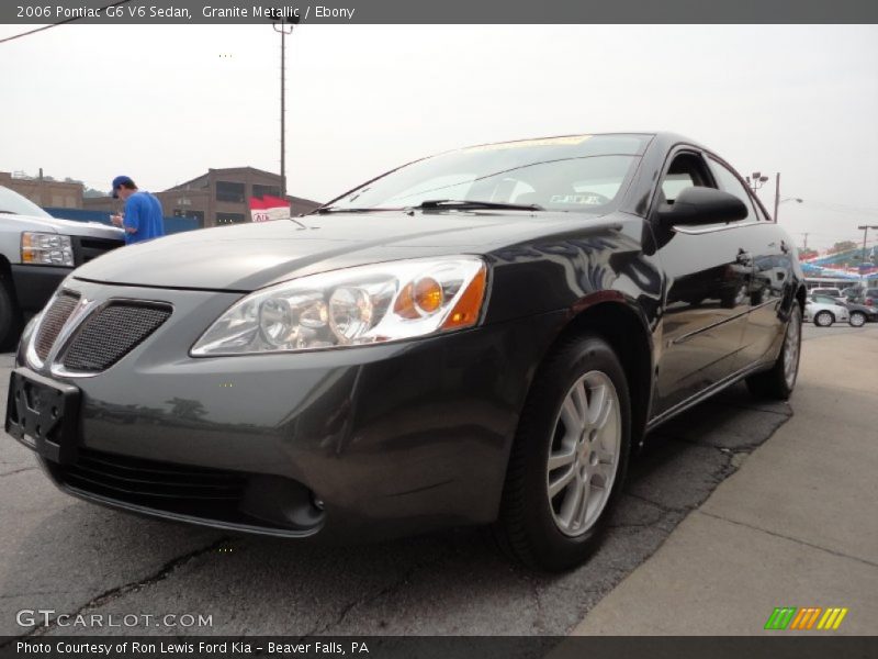 Granite Metallic / Ebony 2006 Pontiac G6 V6 Sedan