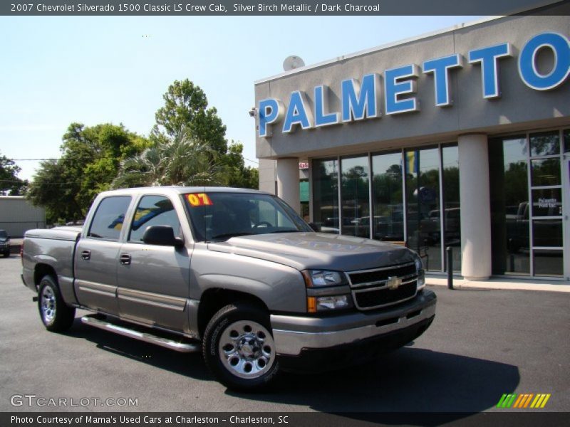 Silver Birch Metallic / Dark Charcoal 2007 Chevrolet Silverado 1500 Classic LS Crew Cab