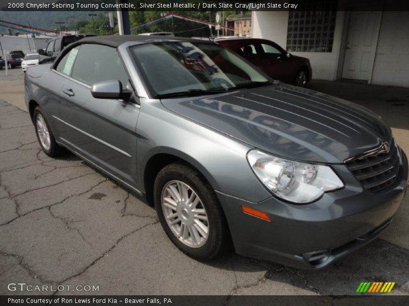 Silver Steel Metallic / Dark Slate Gray/Light Slate Gray 2008 Chrysler Sebring Touring Convertible