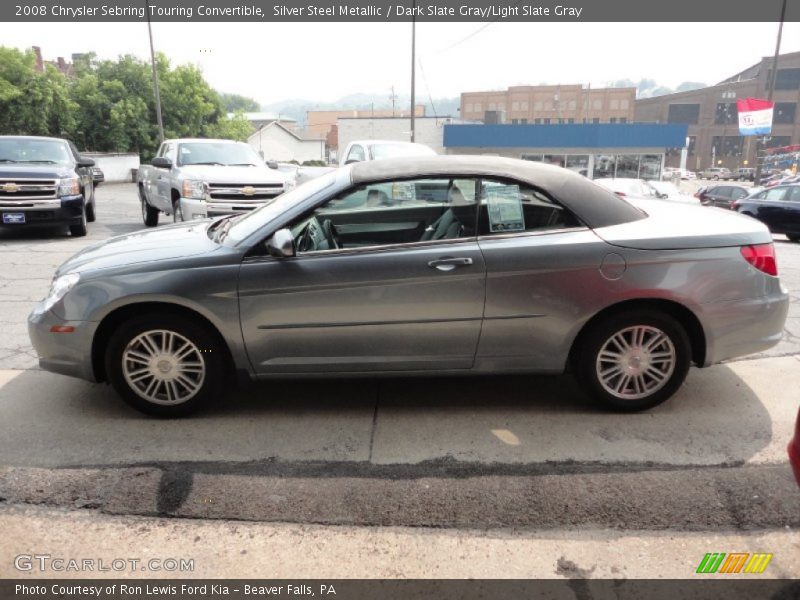 Silver Steel Metallic / Dark Slate Gray/Light Slate Gray 2008 Chrysler Sebring Touring Convertible