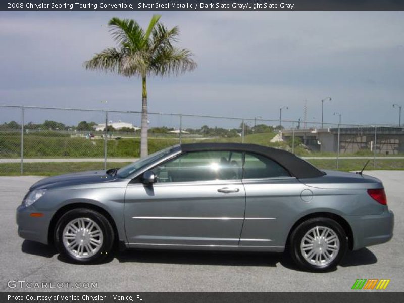 Silver Steel Metallic / Dark Slate Gray/Light Slate Gray 2008 Chrysler Sebring Touring Convertible