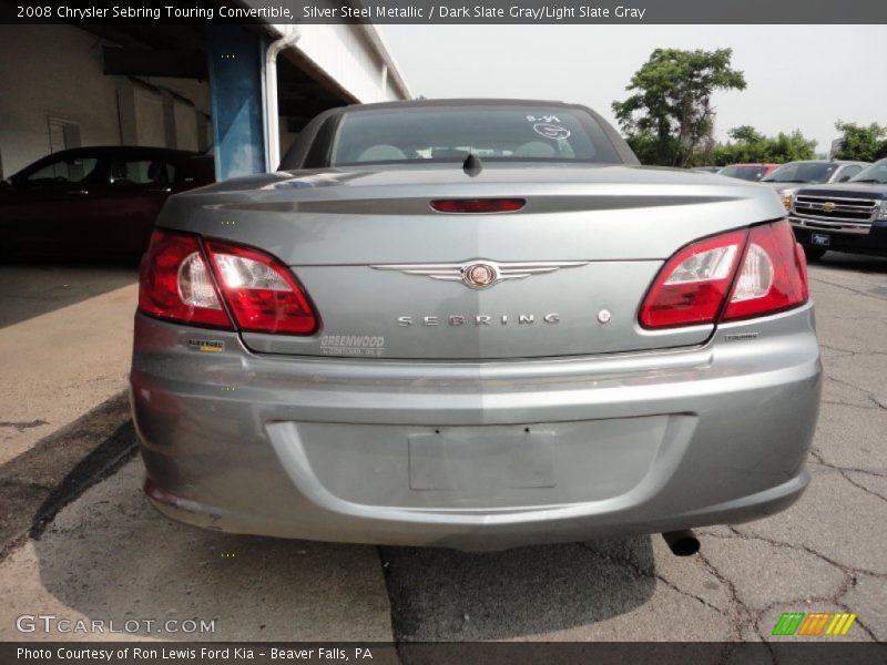 Silver Steel Metallic / Dark Slate Gray/Light Slate Gray 2008 Chrysler Sebring Touring Convertible