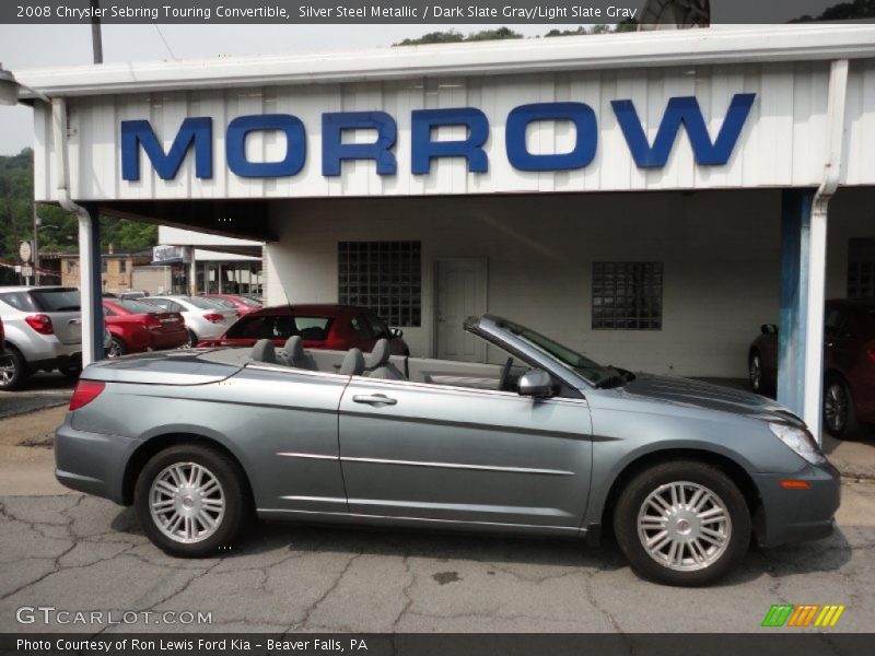 Silver Steel Metallic / Dark Slate Gray/Light Slate Gray 2008 Chrysler Sebring Touring Convertible