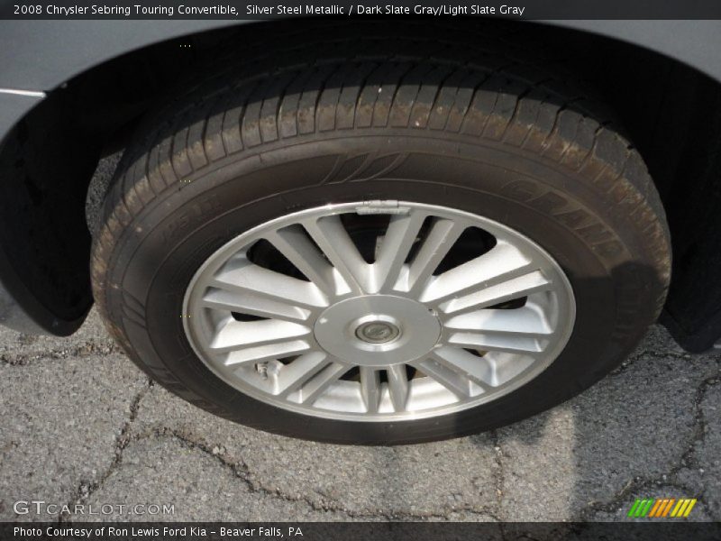 Silver Steel Metallic / Dark Slate Gray/Light Slate Gray 2008 Chrysler Sebring Touring Convertible