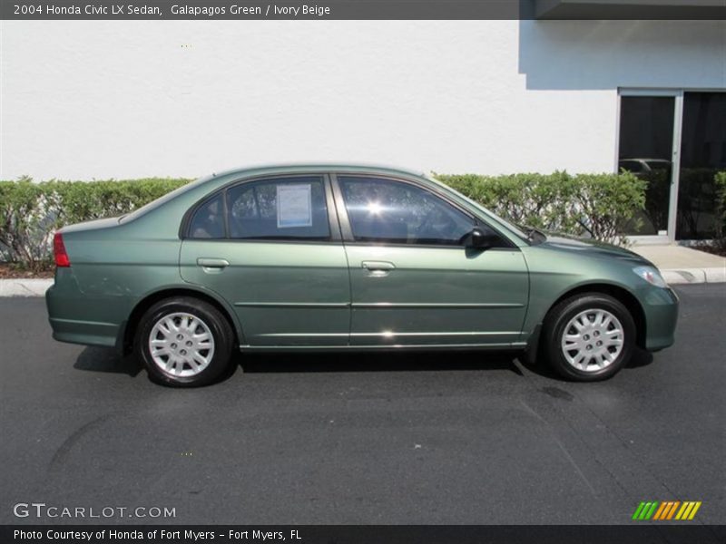 Galapagos Green / Ivory Beige 2004 Honda Civic LX Sedan
