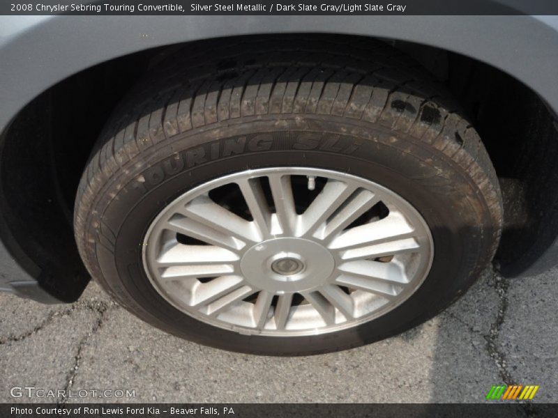 Silver Steel Metallic / Dark Slate Gray/Light Slate Gray 2008 Chrysler Sebring Touring Convertible