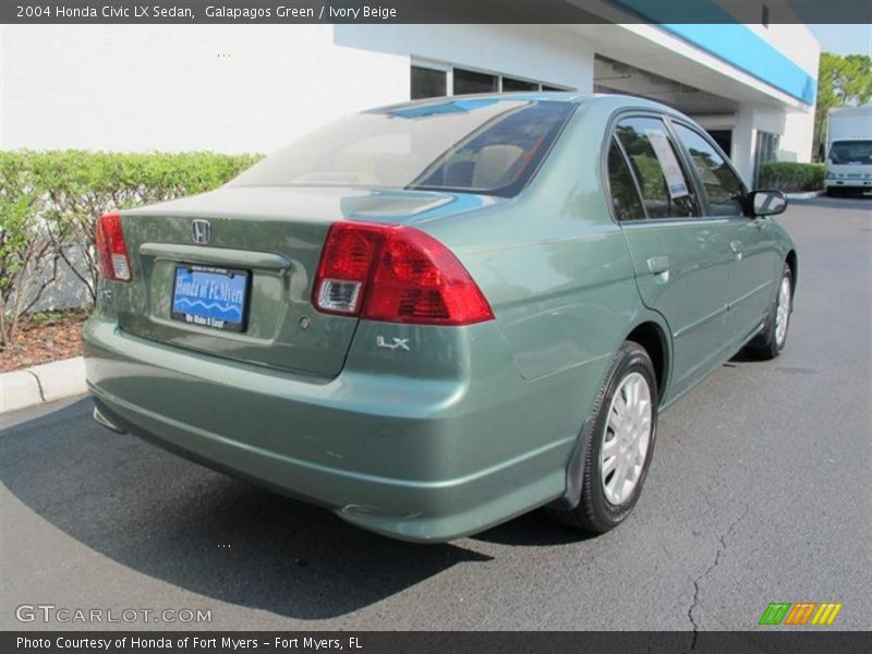 Galapagos Green / Ivory Beige 2004 Honda Civic LX Sedan