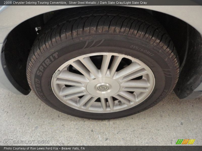 Silver Steel Metallic / Dark Slate Gray/Light Slate Gray 2008 Chrysler Sebring Touring Convertible