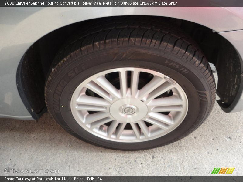 Silver Steel Metallic / Dark Slate Gray/Light Slate Gray 2008 Chrysler Sebring Touring Convertible