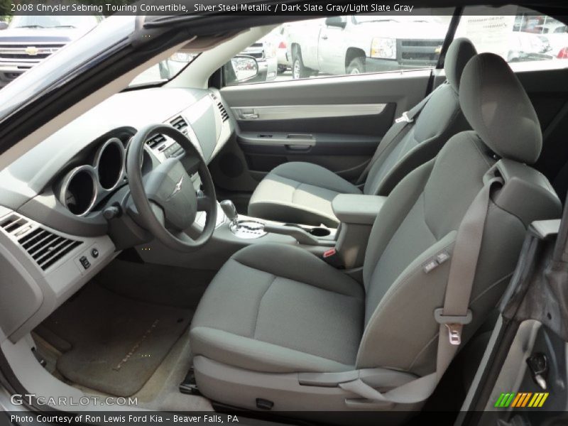  2008 Sebring Touring Convertible Dark Slate Gray/Light Slate Gray Interior
