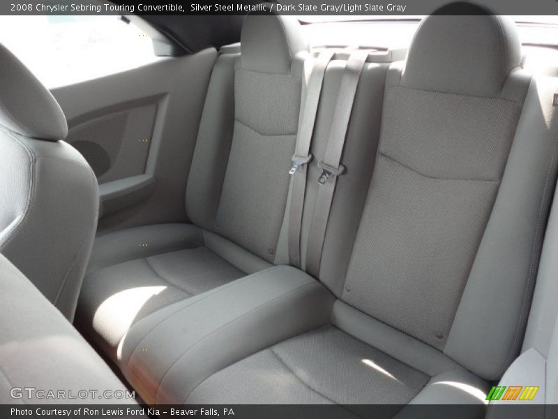  2008 Sebring Touring Convertible Dark Slate Gray/Light Slate Gray Interior