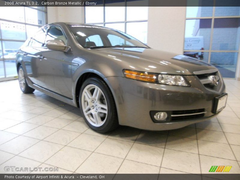 Carbon Bronze Metallic / Ebony 2008 Acura TL 3.2