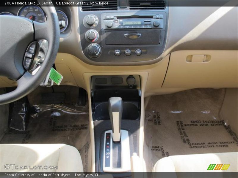 Galapagos Green / Ivory Beige 2004 Honda Civic LX Sedan