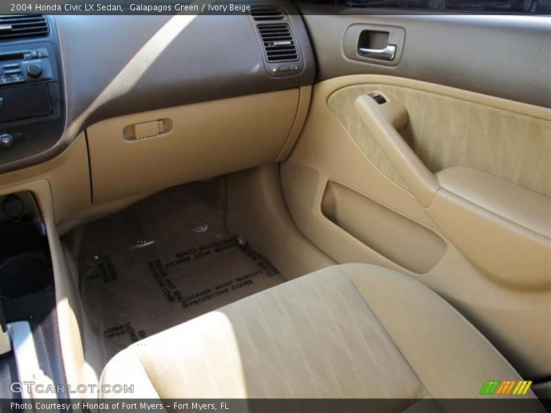 Galapagos Green / Ivory Beige 2004 Honda Civic LX Sedan