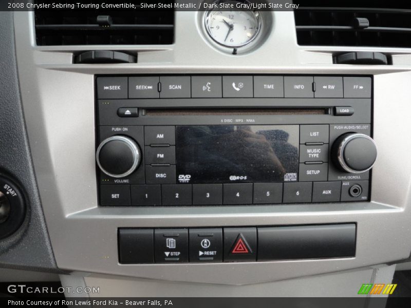 Controls of 2008 Sebring Touring Convertible