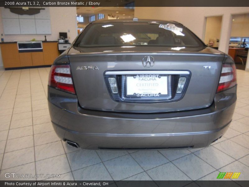 Carbon Bronze Metallic / Ebony 2008 Acura TL 3.2
