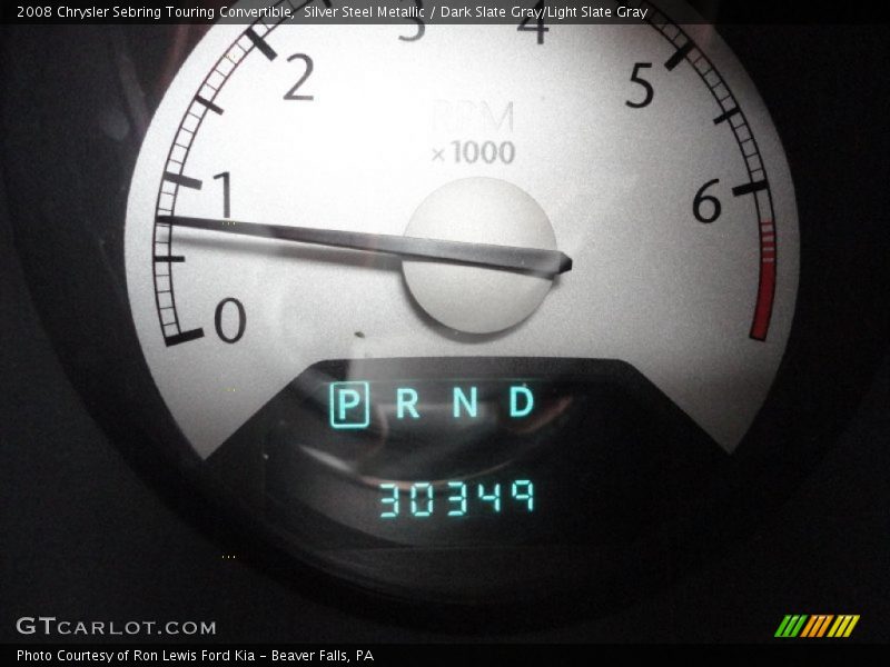 Silver Steel Metallic / Dark Slate Gray/Light Slate Gray 2008 Chrysler Sebring Touring Convertible