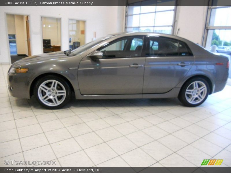 Carbon Bronze Metallic / Ebony 2008 Acura TL 3.2