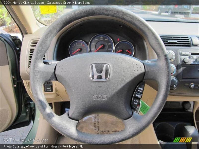 Galapagos Green / Ivory Beige 2004 Honda Civic LX Sedan