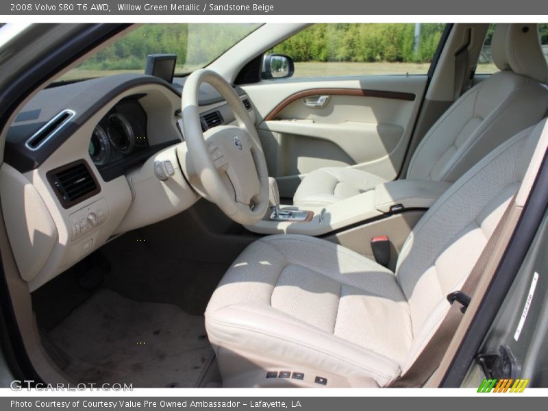 Willow Green Metallic / Sandstone Beige 2008 Volvo S80 T6 AWD