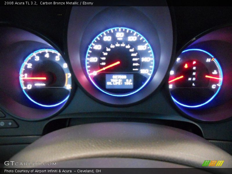 Carbon Bronze Metallic / Ebony 2008 Acura TL 3.2