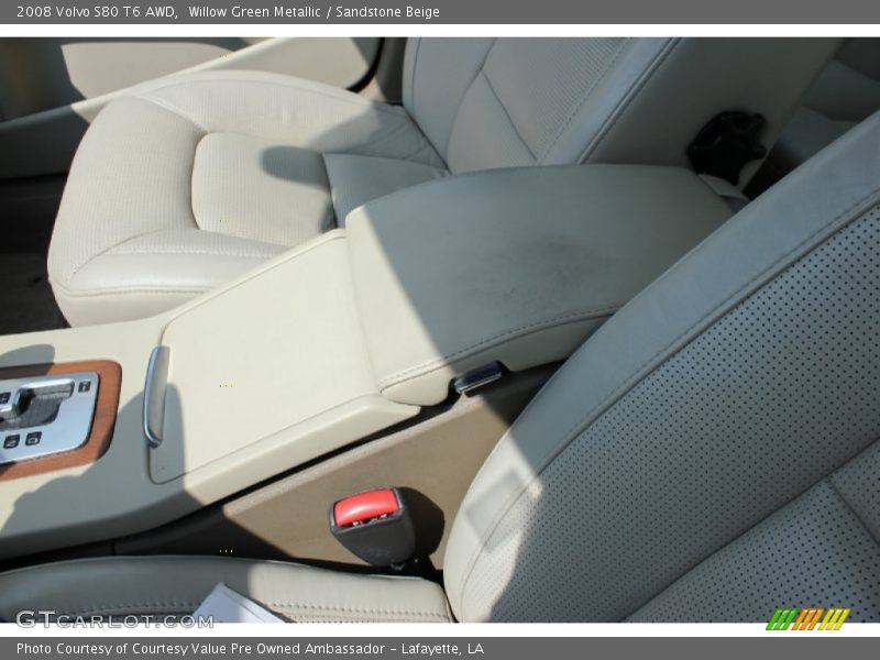 Willow Green Metallic / Sandstone Beige 2008 Volvo S80 T6 AWD