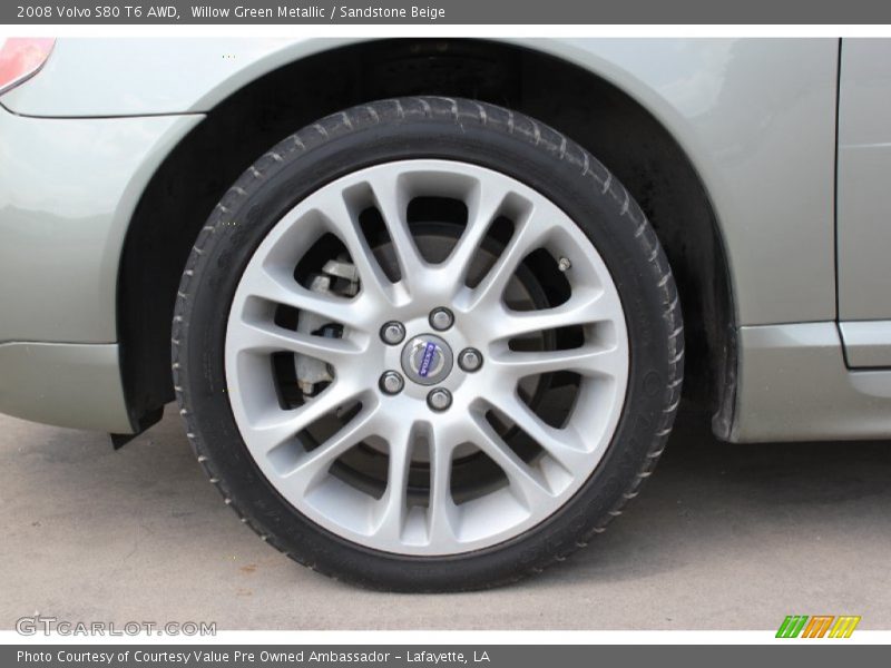 Willow Green Metallic / Sandstone Beige 2008 Volvo S80 T6 AWD