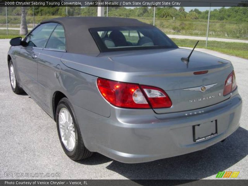 Silver Steel Metallic / Dark Slate Gray/Light Slate Gray 2008 Chrysler Sebring Touring Convertible