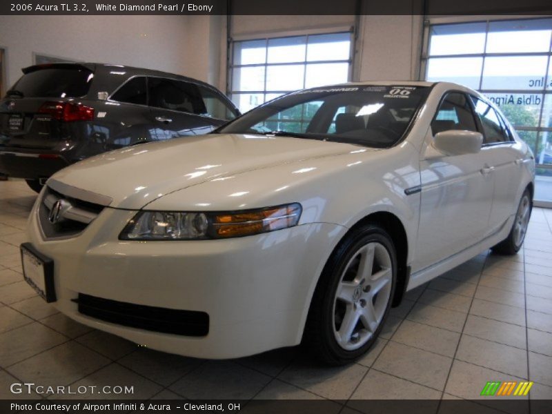 White Diamond Pearl / Ebony 2006 Acura TL 3.2