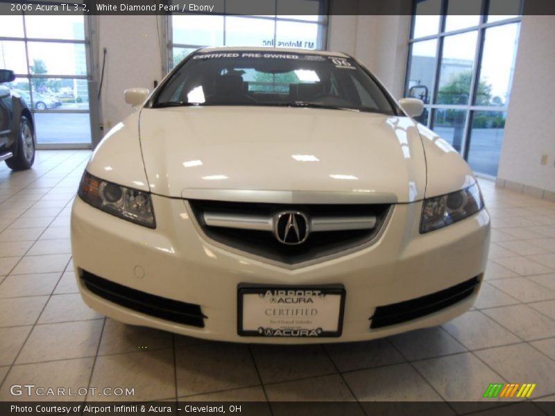 White Diamond Pearl / Ebony 2006 Acura TL 3.2