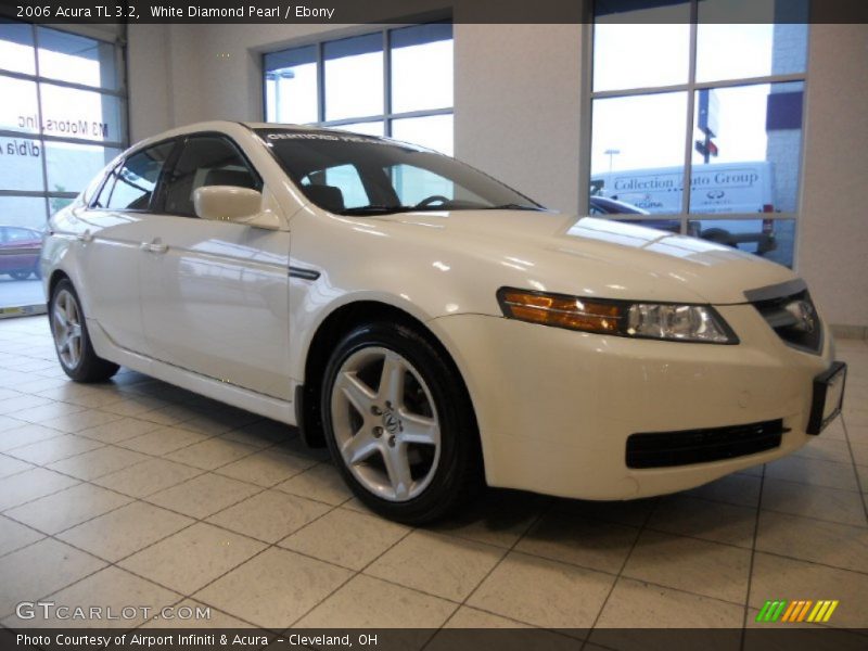 White Diamond Pearl / Ebony 2006 Acura TL 3.2