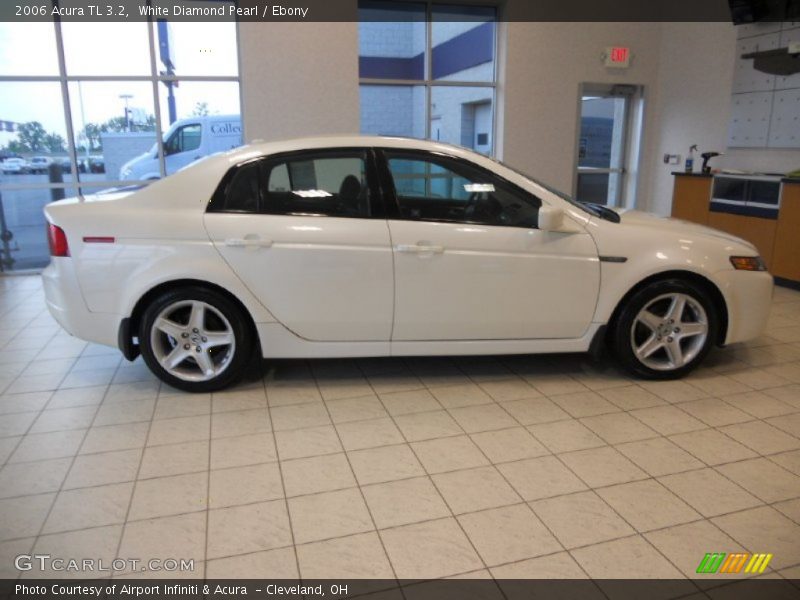 White Diamond Pearl / Ebony 2006 Acura TL 3.2