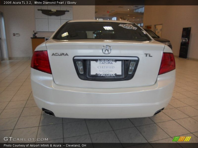 White Diamond Pearl / Ebony 2006 Acura TL 3.2