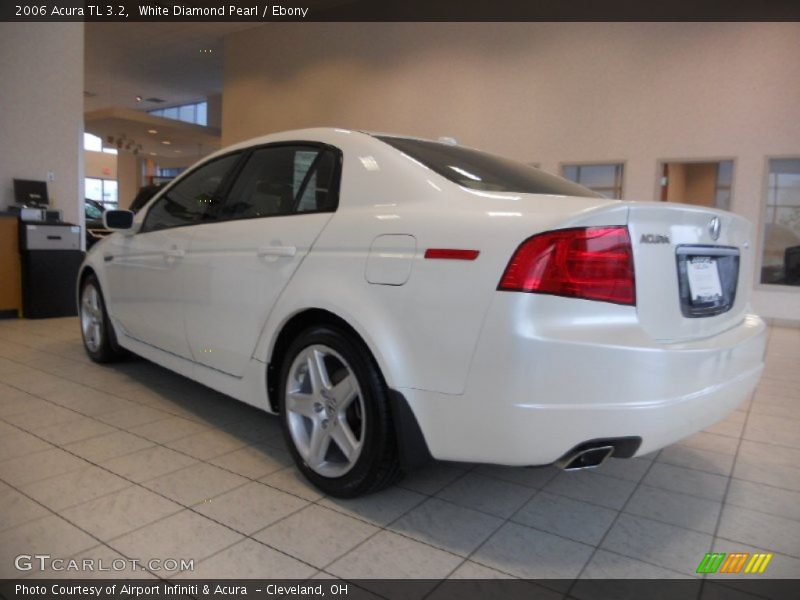 White Diamond Pearl / Ebony 2006 Acura TL 3.2