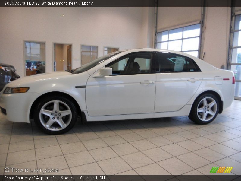 White Diamond Pearl / Ebony 2006 Acura TL 3.2