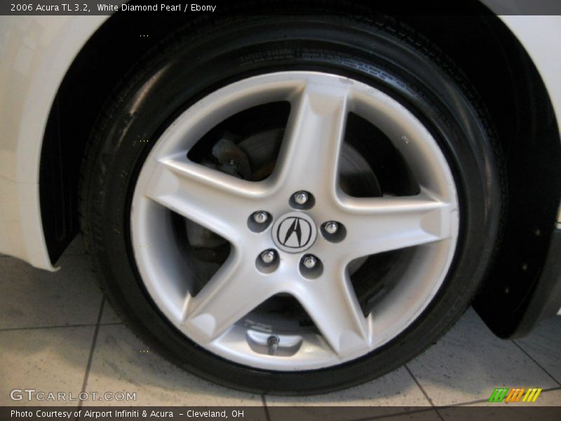 White Diamond Pearl / Ebony 2006 Acura TL 3.2