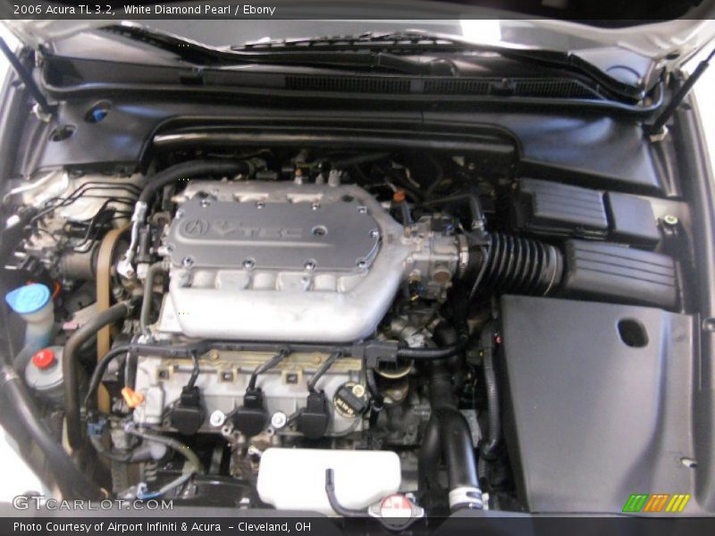 White Diamond Pearl / Ebony 2006 Acura TL 3.2