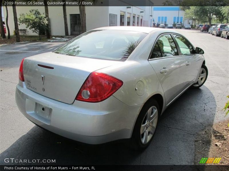 Quicksilver Metallic / Ebony 2009 Pontiac G6 Sedan