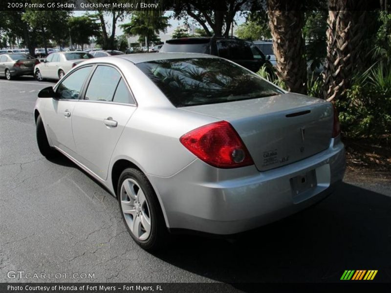 Quicksilver Metallic / Ebony 2009 Pontiac G6 Sedan
