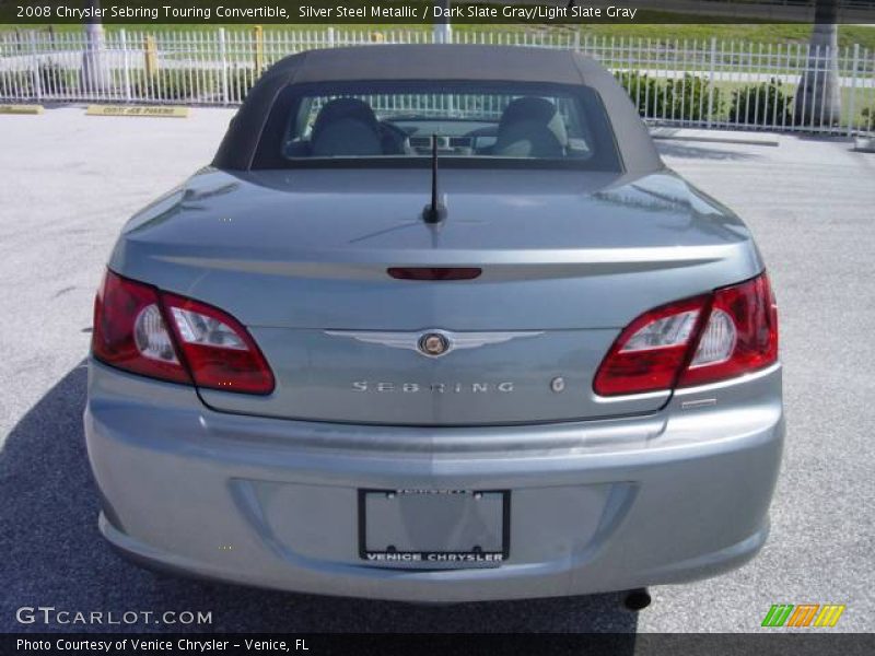 Silver Steel Metallic / Dark Slate Gray/Light Slate Gray 2008 Chrysler Sebring Touring Convertible