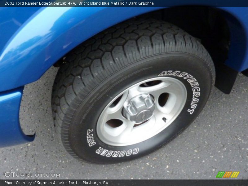 Bright Island Blue Metallic / Dark Graphite 2002 Ford Ranger Edge SuperCab 4x4