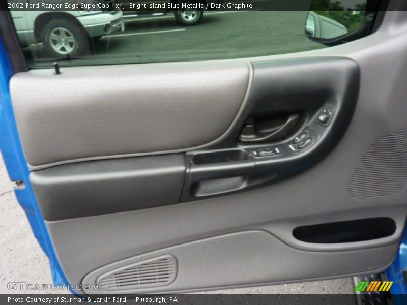 Bright Island Blue Metallic / Dark Graphite 2002 Ford Ranger Edge SuperCab 4x4