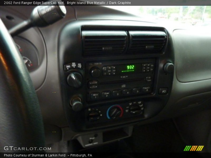 Bright Island Blue Metallic / Dark Graphite 2002 Ford Ranger Edge SuperCab 4x4