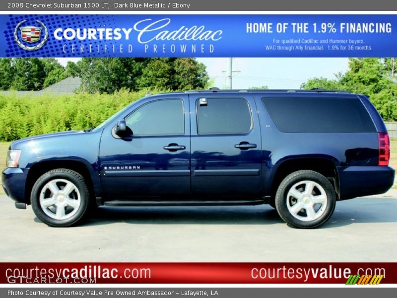 Dark Blue Metallic / Ebony 2008 Chevrolet Suburban 1500 LT