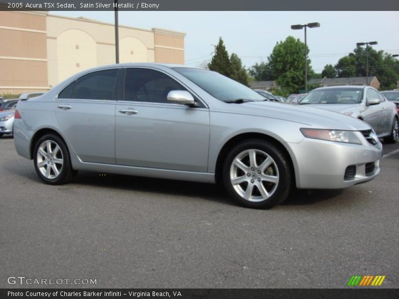 Satin Silver Metallic / Ebony 2005 Acura TSX Sedan